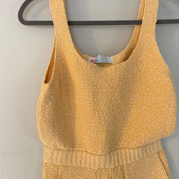 Free People FP Beach Declan sweater romper set in yellow - Picture 5 of 6